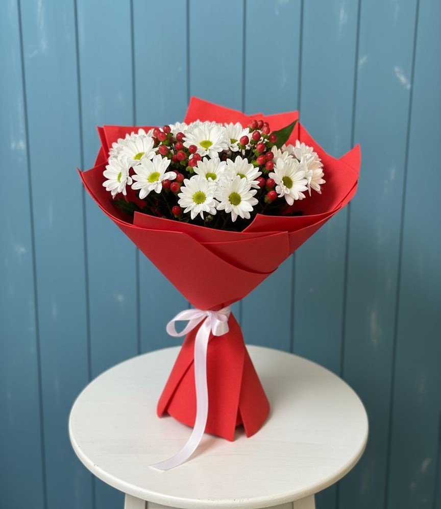 Букет цветов из: Хризантемы в Дубовке Тульская область