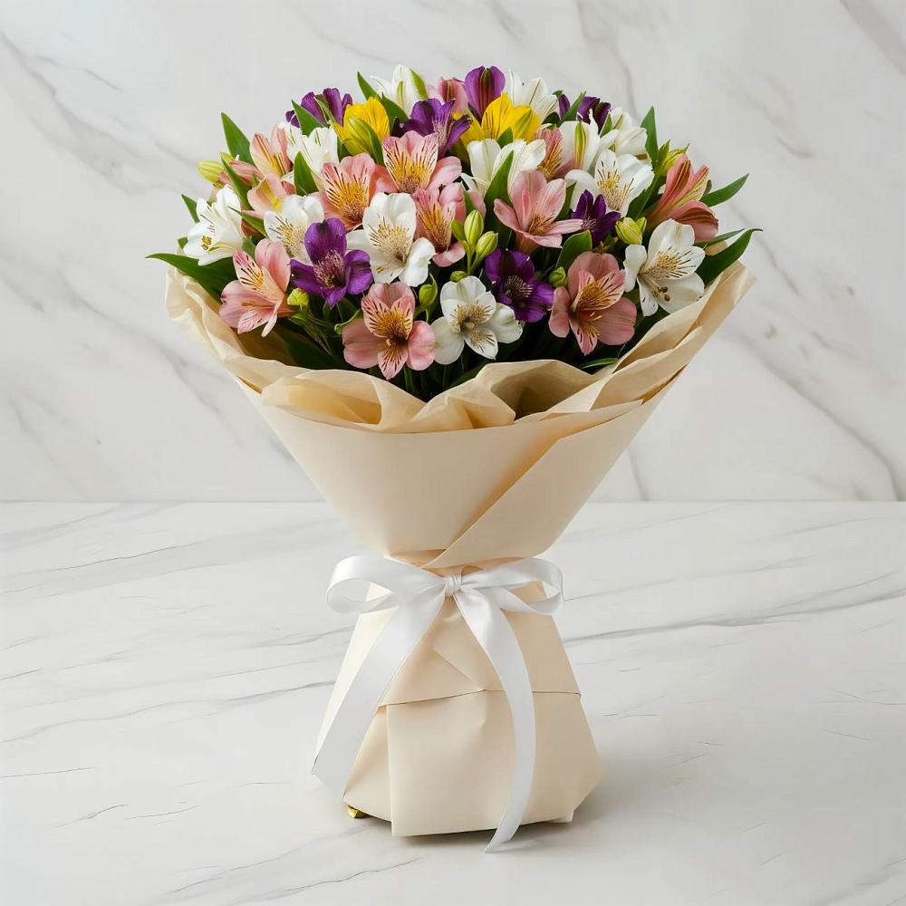 Букет цветов из: Альстромерии в Дубовке Тульская область