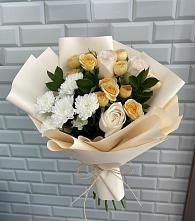 Букет цветов из:  Розы и Хризантемы в Дубовке Тульская область