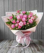 Букет Розовый кустик в Дубовке Тульская область