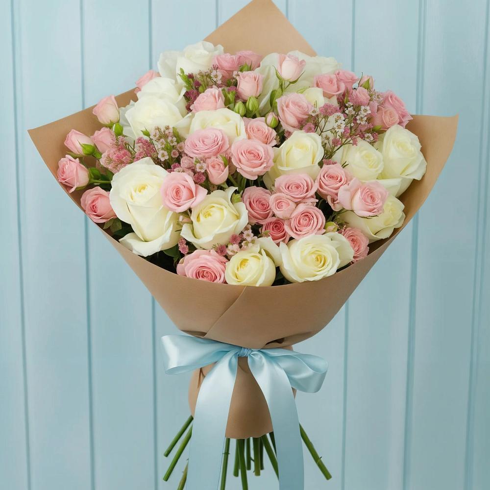 Букет цветов из: Розы в Дубовке Тульская область