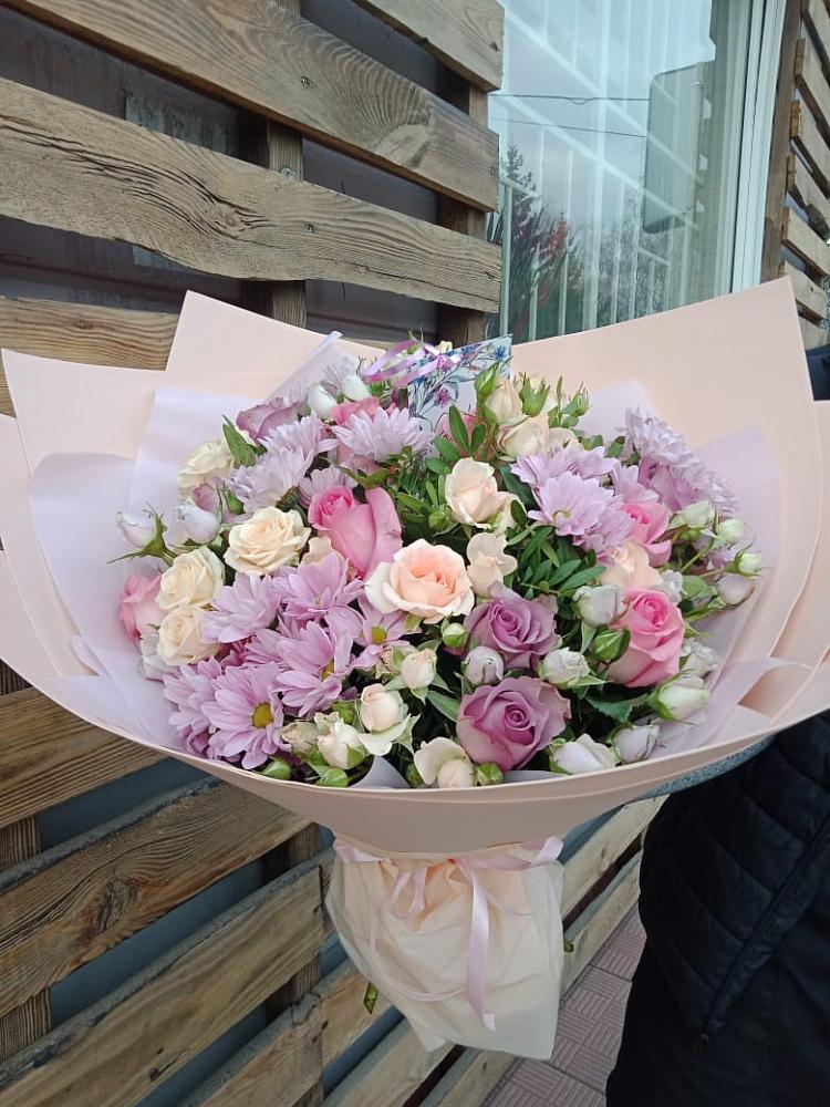 Букет цветов из: Розы и Хризантемы в Дубовке Тульская область