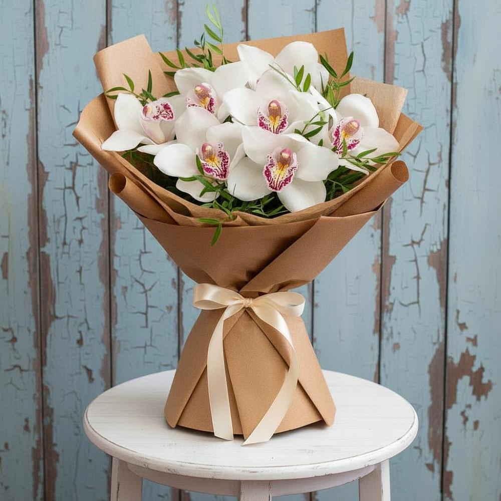 Букет цветов из: Орхидеи и Розы в Дубовке Тульская область