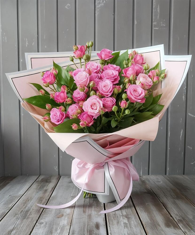 Букет Розовый кустик в Дубовке Тульская область