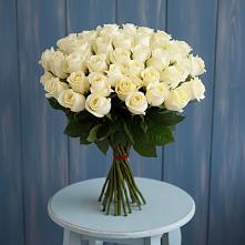Букет 51 Белая роза Эдлесс Лав #REPLACE_PRED# Дубовке Тульская область