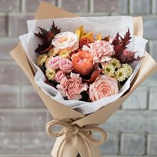 Букет цветов из:  Гвоздики, Хризантемы и Розы в Дубовке Тульская область