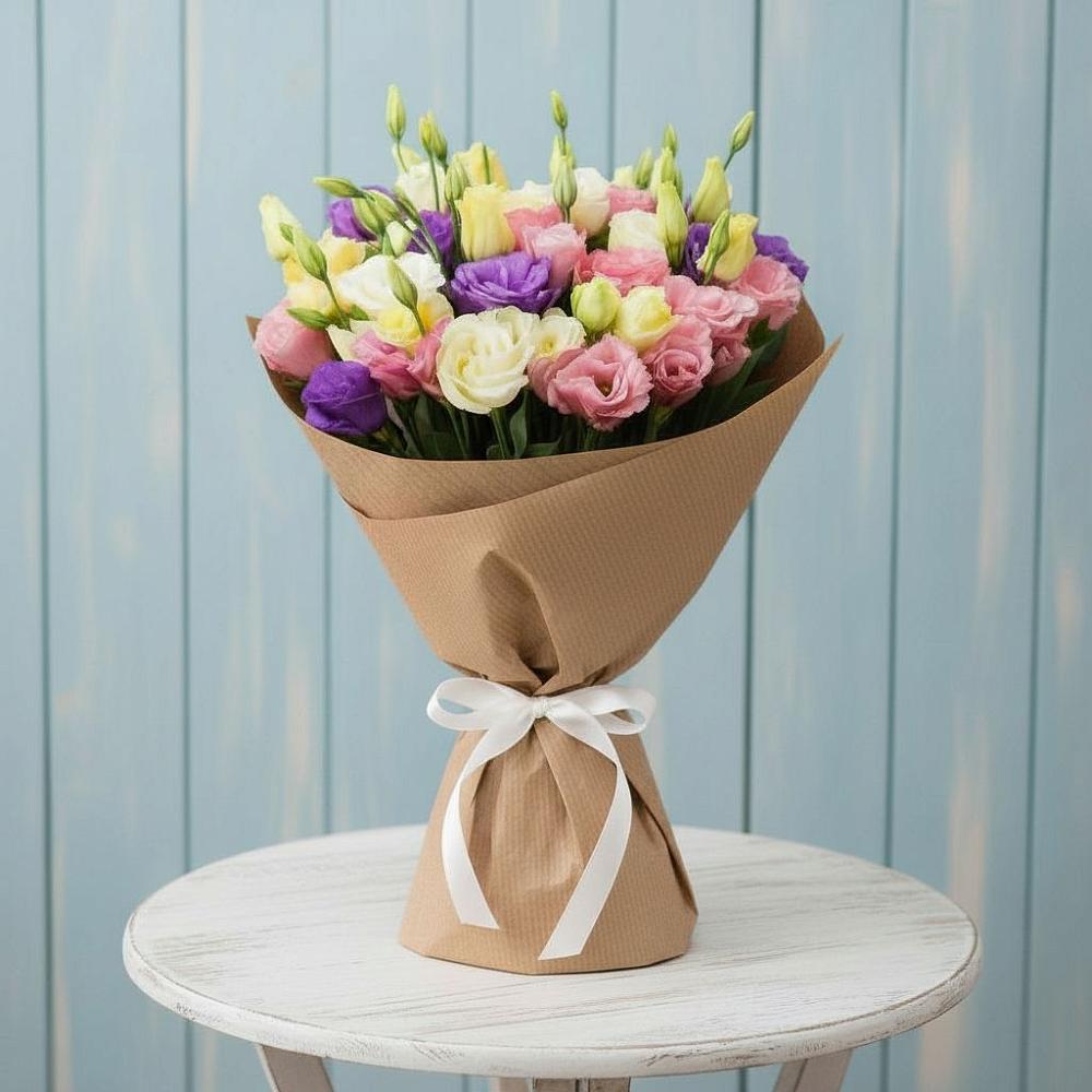 Букет цветов из: Лизиантусы в Дубовке Тульская область