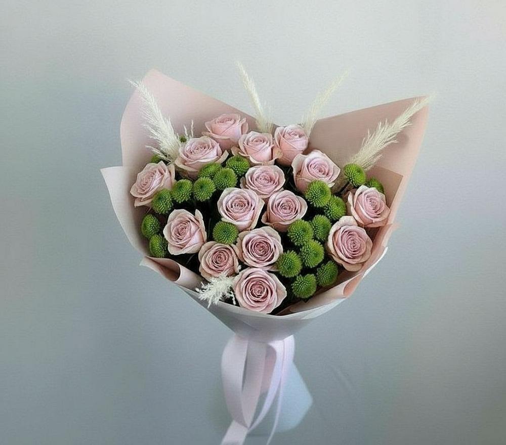 Букет цветов из: Розы и Хризантемы в Дубовке Тульская область