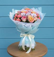 Букет цветов из:  Хризантемы и Розы #REPLACE_PRED# Дубовке Тульская область