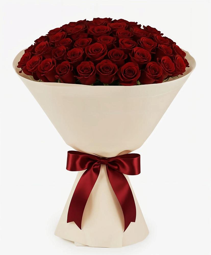 Букет 101 Бордовая роза Блэк Бакарра в Дубовке Тульская область