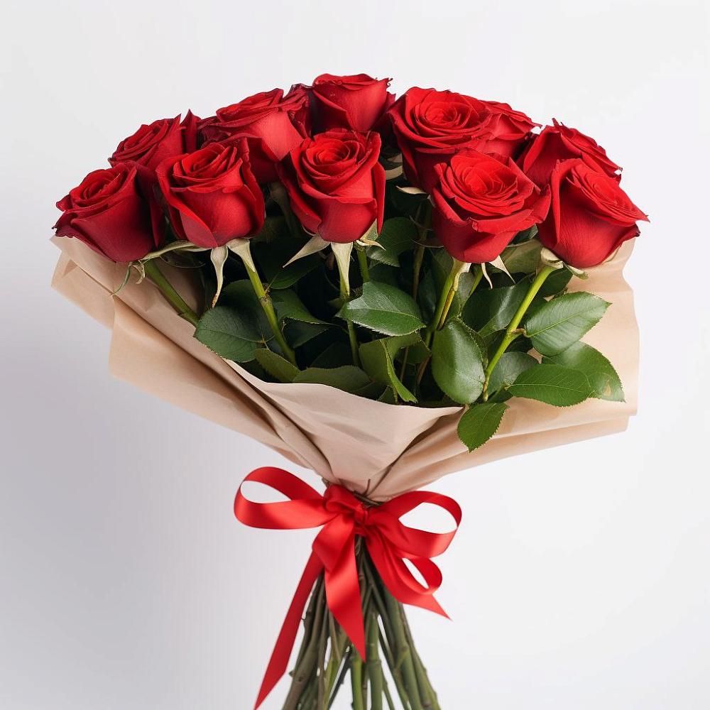 Букет 11 Красных роз Эдлесс Лав в Дубовке Тульская область