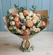 Букет цветов из:  Альстромерии и Розы в Дубовке Тульская область