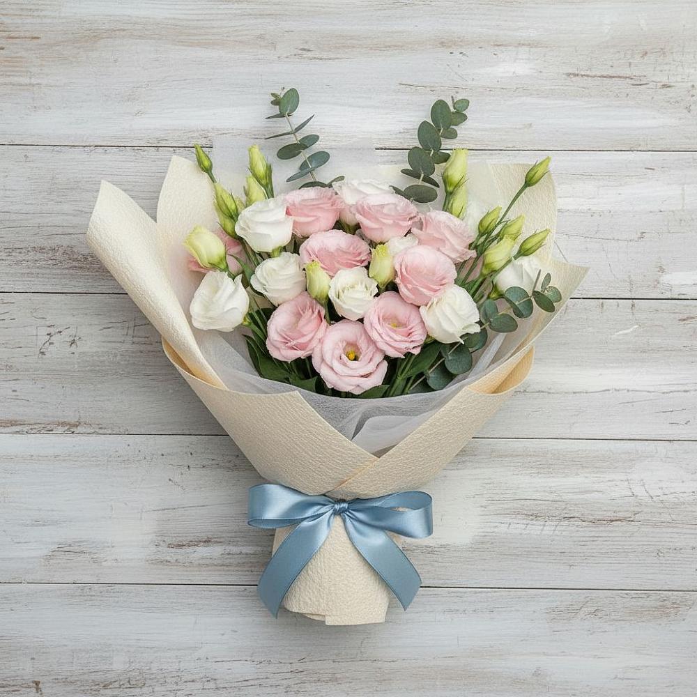 Букет цветов из: Лизиантусы в Дубовке Тульская область